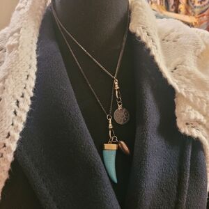 Hard Rock Cafe, Artisan Turquoise Pendant Necklace Adjustable